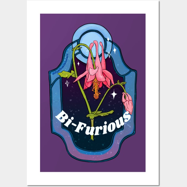 Bi Furious Wall Art by FabulouslyFeminist